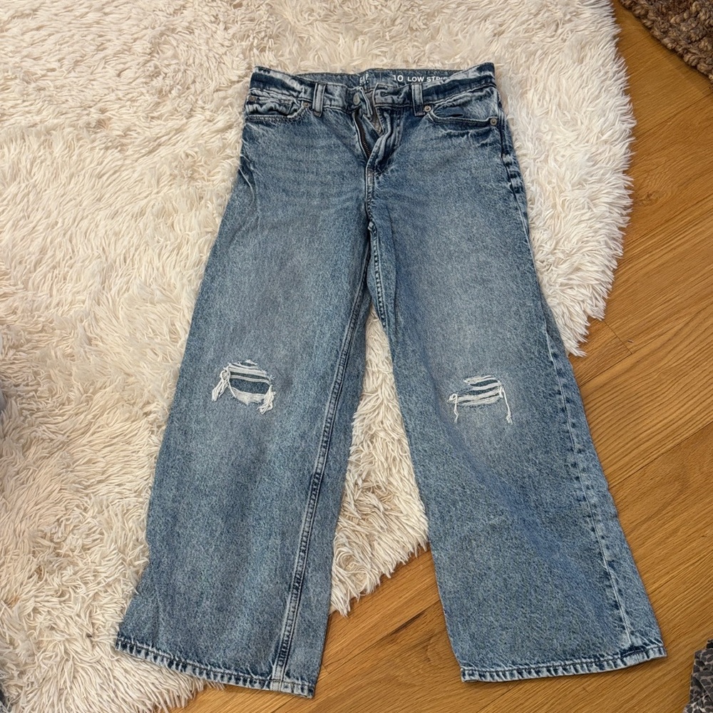 GAP Kids Blue Distressed Jeans